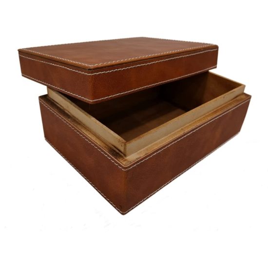 Classical Brown Leather Box